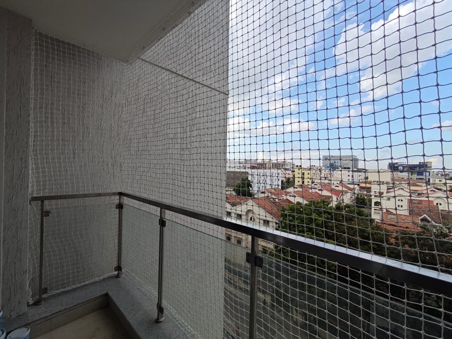 Professional balcony safety nets installation photo 6 in Keesara