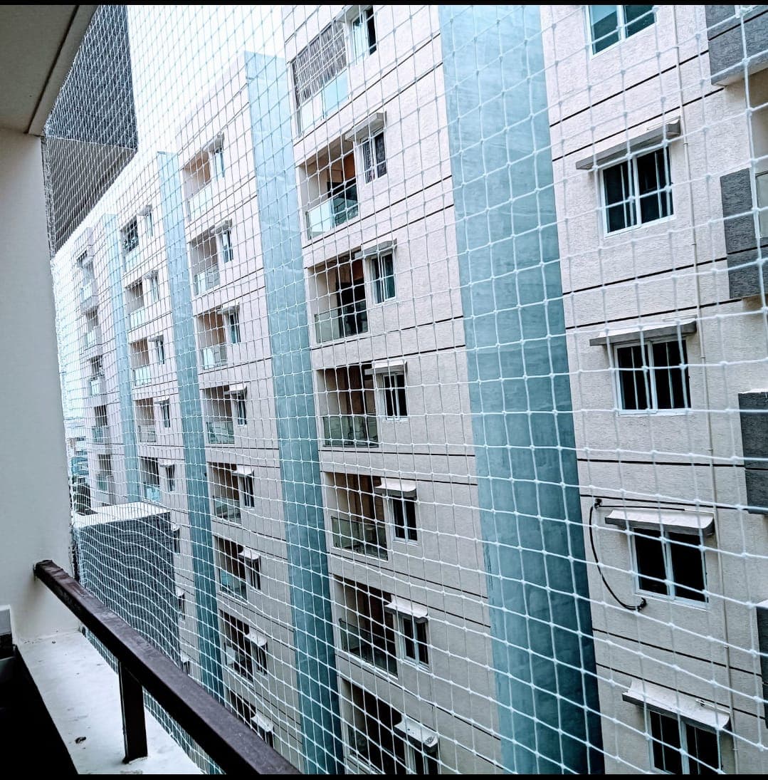 Professional balcony safety nets installation photo 8 in Keesara