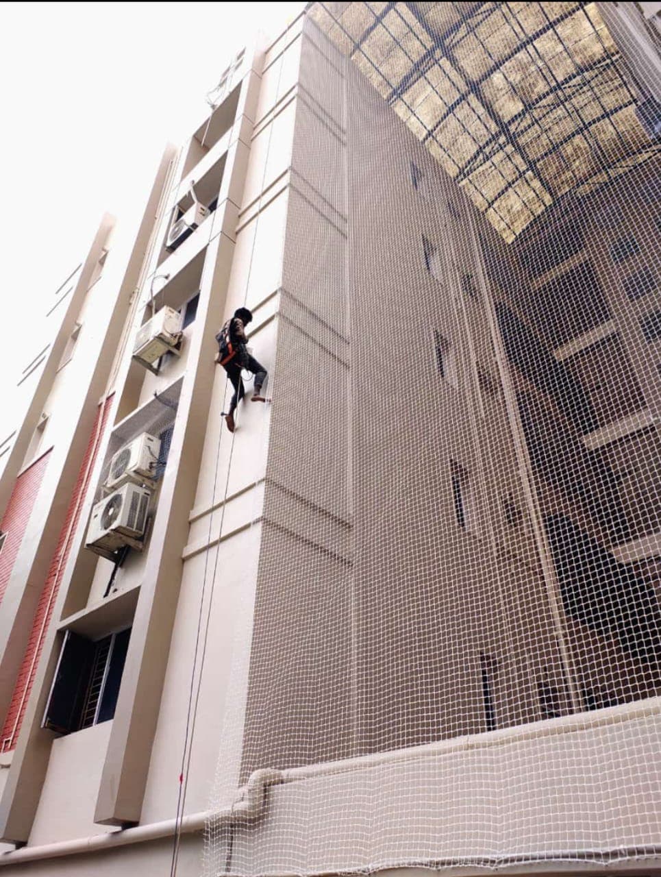 Professional balcony safety nets installation photo 10 in Keesara