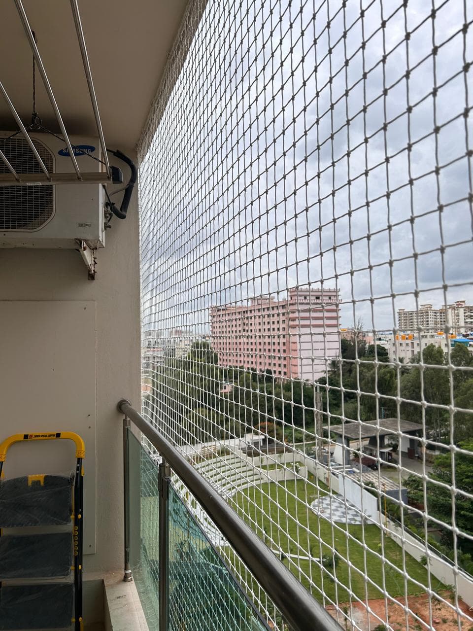 Professional balcony safety nets installation photo 11 in Keesara