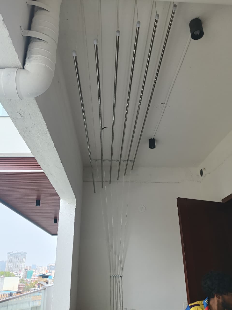 Professional cloth hangers installation photo 4 in Shadnagar