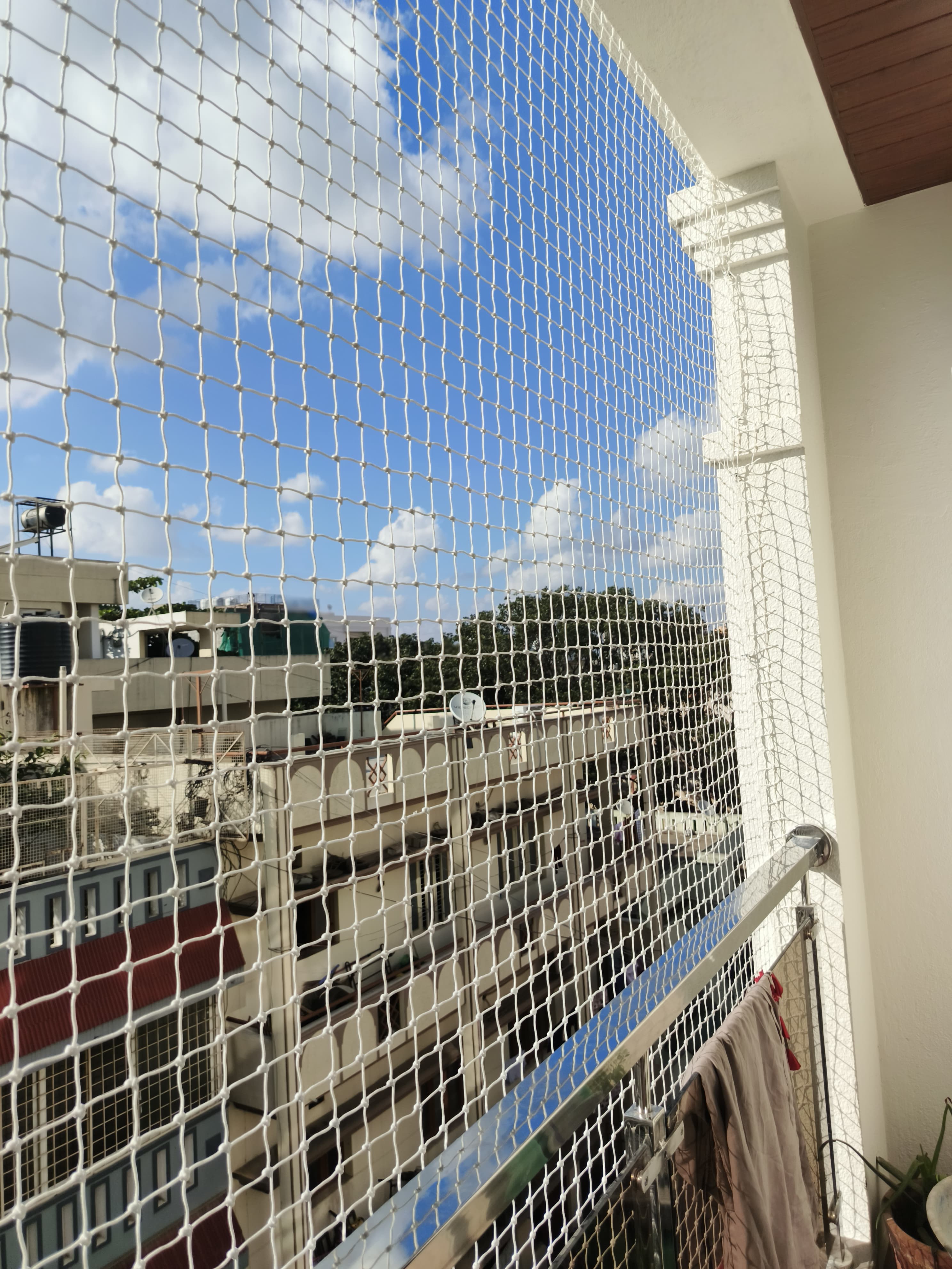 Professional balcony safety nets installation photo 2 in Hyderabad