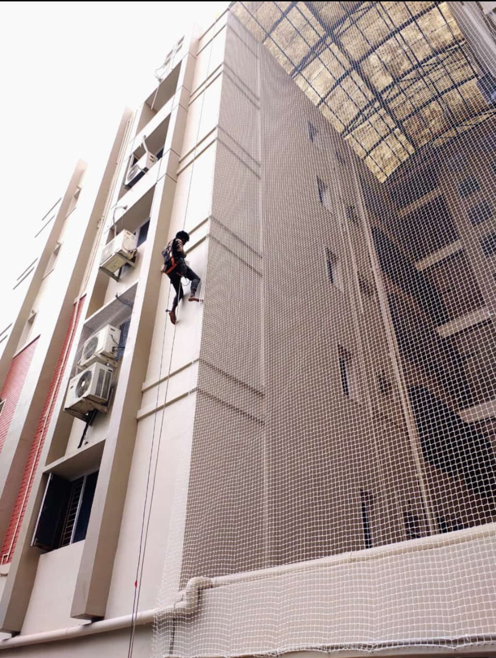 Professional balcony safety nets installation photo 10 in Hyderabad