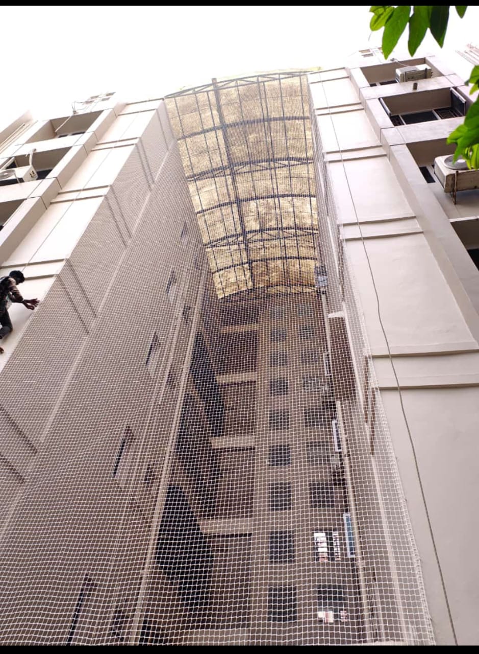Professional balcony safety nets installation photo 12 in Hyderabad